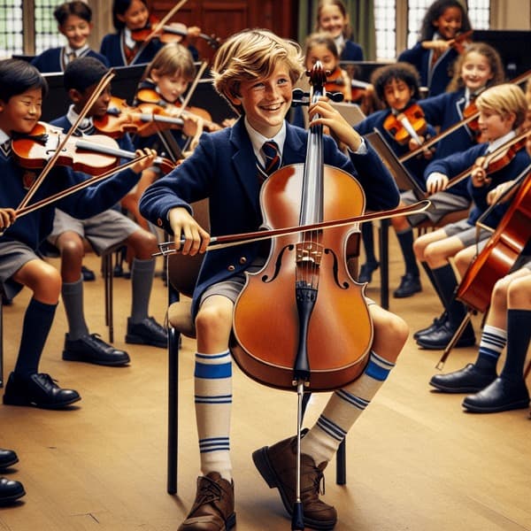 Students with instruments